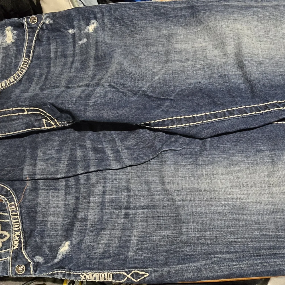 Rock Revival Blue Men's Jeans - Picture 4 of 5